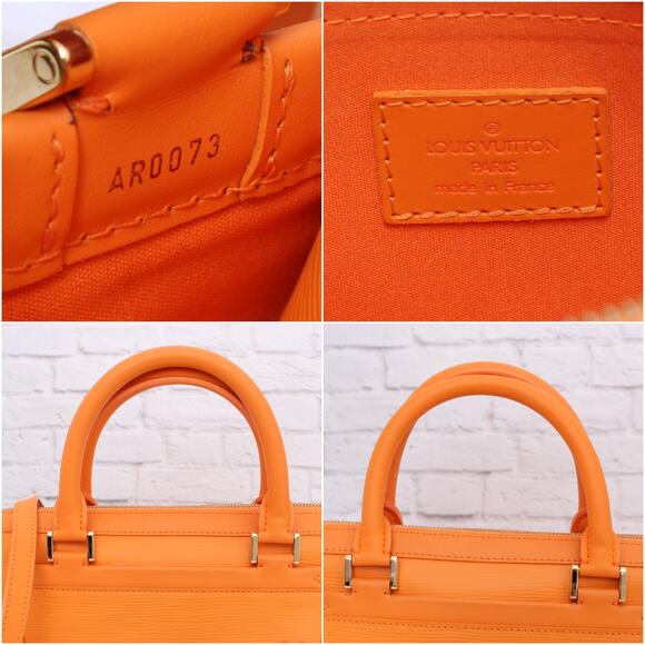 Louis Vuitton Dhanura PM Orange Epi Crossbody Leather Satchel Handbag A3593 - Picture 2 of 12